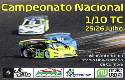 3ª Prova do Campeonato Nacional 1/10 TC Stock, Mod e Trofeu F1